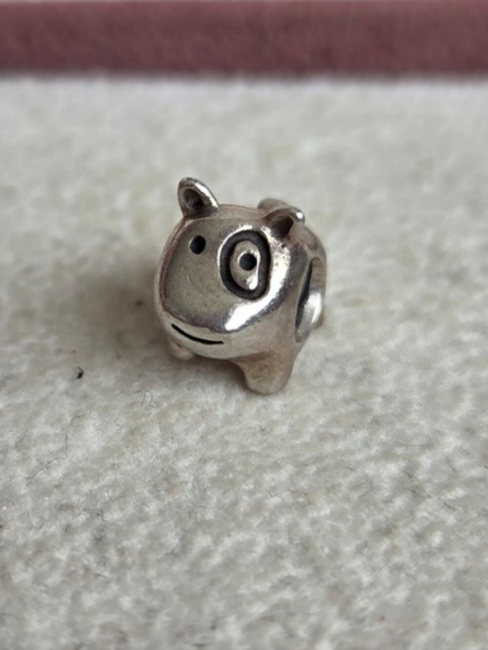 Pandora Silver Dog Charm Bead - 925 Sterling Silver